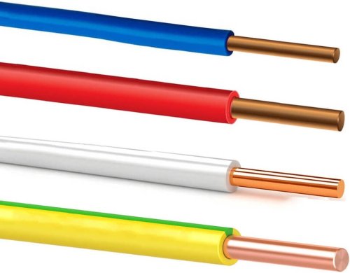 Провод установочный ПуВ 1x10 ГОСТ белый фото Провод установочный ПуВ 1x10 ГОСТ белый картинка